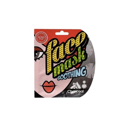 Blingpop Charcoal Soothing Face Mask Mască de față de curățare și calmare cu cărbune 25 ml foto