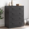 VidaXL Dulap, negru, 67x39x73 cm, oțel 841679