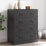 Gossi dulap, negru, 67x39x73 cm, otel