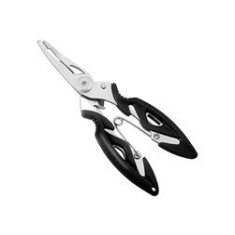 Clește universal de pescuit, metal/plastic, negru, 12.5 cm