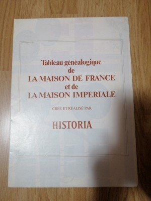 Tableau genealogique de la maison de france et de la maison imperiale foto
