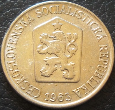 Moneda 25 HALERU - RS CEHOSLOVACIA, anul 1963 * cod 4202 foto