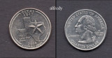 SUA 2004 Quarter, 25 Centi, Texas, P, America de Nord, Cupru-Nichel