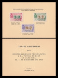 1956 Exil Romania, Carnet Unirea Romanilor cu Transilvania, Alba Iulia 1918