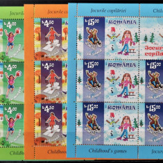 ROMANIA 2017 Jocurile copilariei Minicoli de 5 timbre si vigneta MNH - LP 2148 b