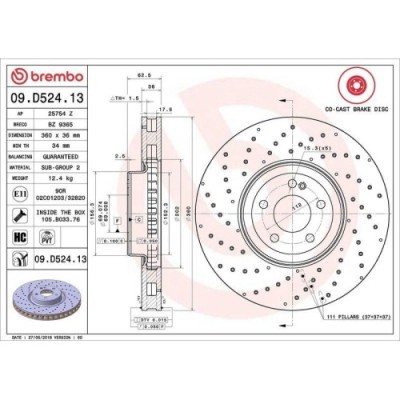 Set disc frana Mercedes Clasa C (W205) 07.13-02.23, Clasa C Convertible (A205) 06.16-04.23, Clasa C Coupe (C205) 10.15-04.23, Clasa C T-Model (S205) foto