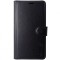 Husa tip carte cu stand Techsuit, aspect piele neagra, pentru Apple iPhone 13 Pro