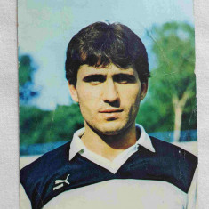 FOTBAL fotografie marele fotbalist Gheorghe HAGI - Carte Postala