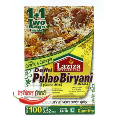 Laziza Delhi Pulao Masala (Condiment pentru Orez cu Carne Delhi - Pilaf) 100g foto