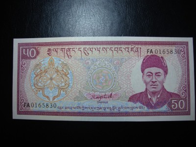 BHUTAN 50 NGULTRUM 2000 UNC foto