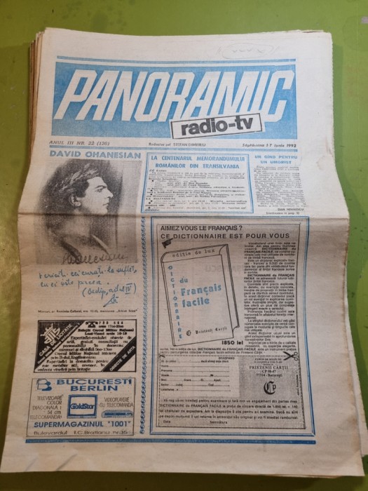 panoramic radio tv 1 - 7 iunie 1992