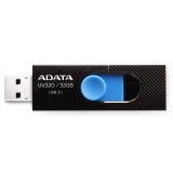 MEMORIE USB 3.2 ADATA 32 GB, retractabila, carcasa plastic, negru / albastru, &quot;AUV320-32G-RBKBL&quot; (timbru verde 0.03 lei)