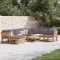 Gossi set mobilier gradina cu perne, 9 piese, lemn masiv acacia