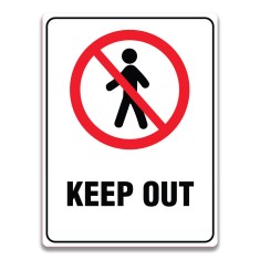KEEP OUT SIGNS foto