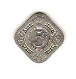 SV * Olanda / Tarile de Jos 5 CENT 1914 +/- XF, Europa, Nichel