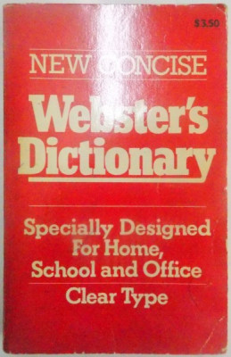 NEW CONCISE WEBSTER&amp;#039; S DICTIONARY de EDWARD N. TEALL , 1984 foto