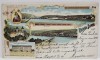 RADNA LIPOVA , MONTAJ CU CINCI IMAGINI , CROMOLITOGRAFIE , CARTE POSTALA , CLASICA