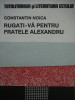 Rugati-va pentru fratele Alexandru - Constantin Noica