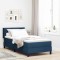 vidaXL Pat boxspring cu saltea cu saltea albastru 100 x 200 cm 3341159