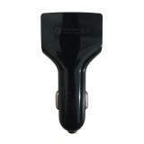 Incarcator auto pentru telefoane si tablete , 4 porturi USB , maxim 7 Amperi , elSales , negru