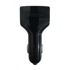 Incarcator auto pentru telefoane si tablete , 4 porturi USB , maxim 7 Amperi , elSales , negru