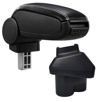 Cotieră pentru Ford Transit Connect 1 (06.2002-2009) negru piele ecologica cu cusatura alba () foto