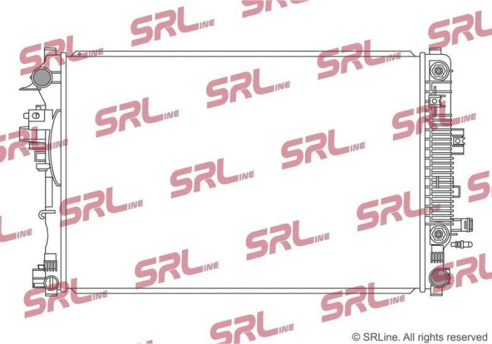 Radiator Opel Insignia 17-, motor: 1.6 Cdti, 660x438x26, SRLine, Aluminiu/ Plastic brazat, 84208067