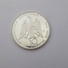 Germania-10 Deutsche Mark 1999-D-J.W. von Goethe-Argint 925