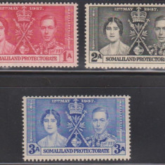 Anglia / Colonii, 1937 - SOMALILAND PROTECTORATE - Omnibus, nestamp., MH (om)