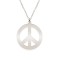 Peace - Colier personalizat semnul pacii din argint 925