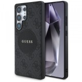 Husa MagSafe pentru Samsung Galaxy S25 Ultra S938, Guess, 4G Circle Classic Logo, Neagra
