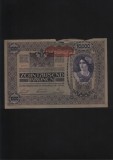 Austro-Ungaria Austria Ungaria 10000 10.000 Kronen Coroane 1918 seria60741 uzata