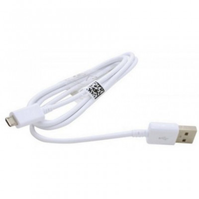 Cablu de date Samsung ECB-DU4AWE USB la MicroUSB 1m, alb Original foto