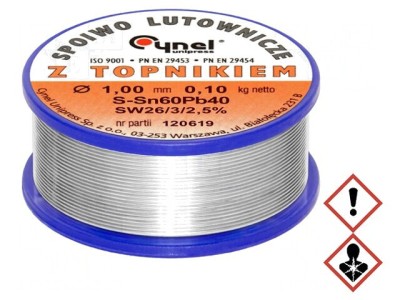 S&amp;acirc;rmă de lipit Sn60Pb40 1mm 0,1kg cu plumb foto