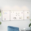 VidaXL Tablă magnetică pliabilă, alb, 200x60x1,7 cm, aluminiu 4005369