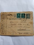 Carte Poștală București -Deva Hunedoara cenzurat București 121B2