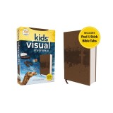 Niv, Kids' Visual Study Bible, Leathersoft, Bronze, Full Color Interior, Peel/Stick Bible Tabs: Explore the Story of the Bible---People, Places, and H