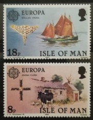 BC544, Isle of Man 1981, serie traditii, corabii, ferme, europa cept foto