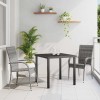 VidaXL Set de masă pentru grădină 3 pcs Gri Rattan poli 3379408
