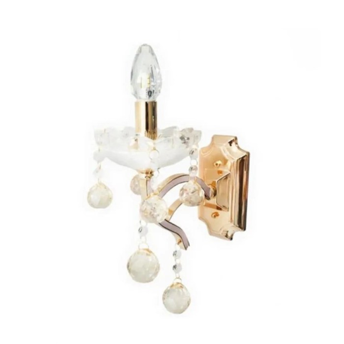 Aplica Cristal Angel 1x E14 Alb Auriu ModernLight Concept