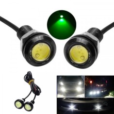 Set 2 LEDuri Lumini Auto 18mm 12V 9W IP65 Verzi 1F037 XXM foto