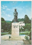 bnk cp Piatra Neamt - Statuia lui Stefan cel Mare - uzata - marca fixa