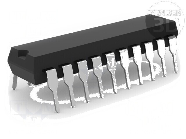 Flip-Flop Digital D 8 THT DIP20 HC cu 3 Stări