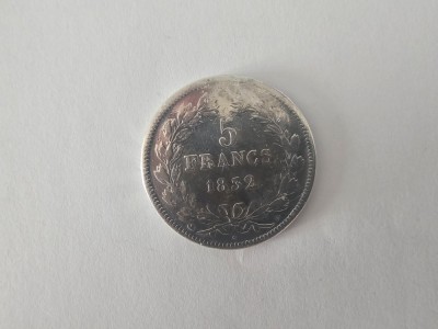 Franta 5 Francs 1832 Argint are 25 gr,Impecabila foto