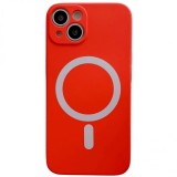 Husa magsafe pentru apple iphone 13 pro, silicon, protectie pentru camera, magnetica, incarcare wireless, flippy, rosu