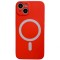 Husa magsafe pentru apple iphone 11, silicon, protectie pentru camera, magnetica, incarcare wireless, flippy, rosu