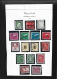 Germania 1955 foaie album cu 16 timbre