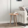 VidaXL Placă de masă Maro deschis &Oslash; 40 x 2.5 cm Lemn de stejar masiv 42016000