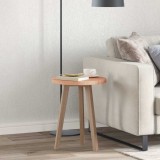 vidaXL Placă de masă Maro deschis &Oslash; 40 x 2.5 cm Lemn de stejar masiv
