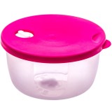 Caserola alimente, Agora Plast, polipropilena, rotunda, transparenta, 0.6 L